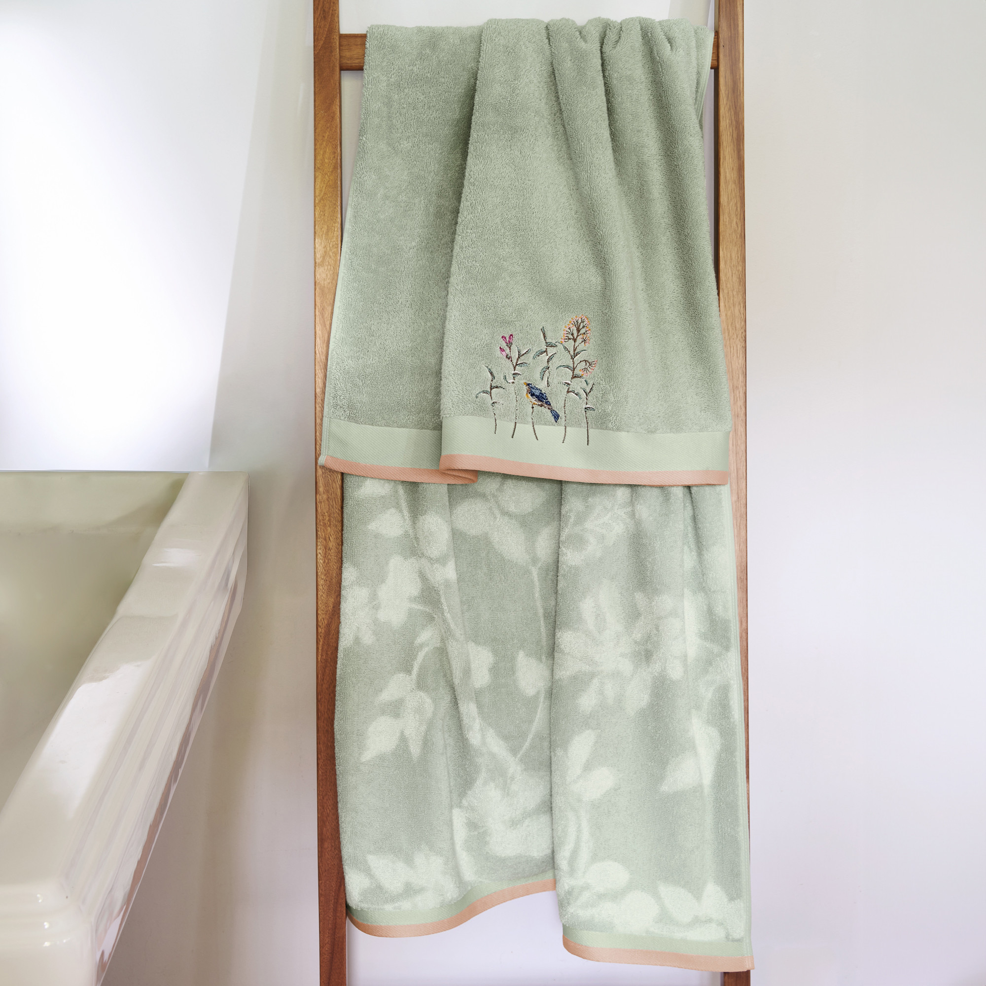 Drap de bainJardin suspendu