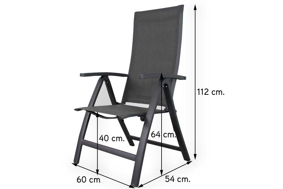 VDG set van 6 - Corsica verstelbare tuinstoel