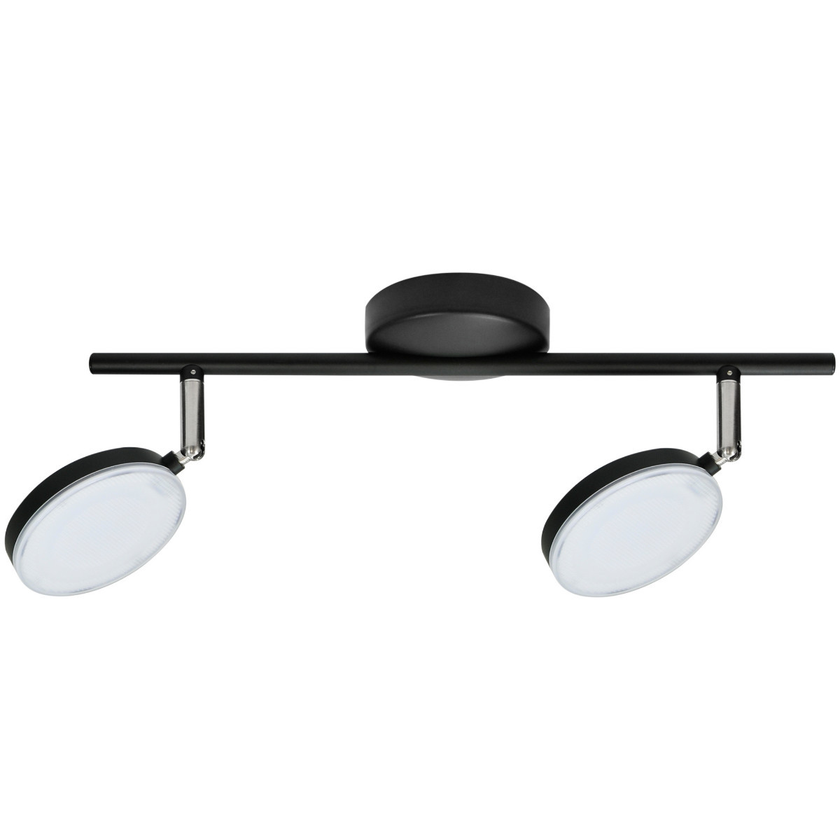 Lampa sufitowa CAPRI czarna LED 2x10W Ciepła biel 700lm Polux
