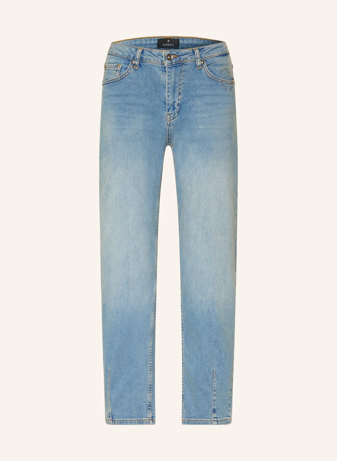 monari Barrel Jeans mit Schmucksteinen