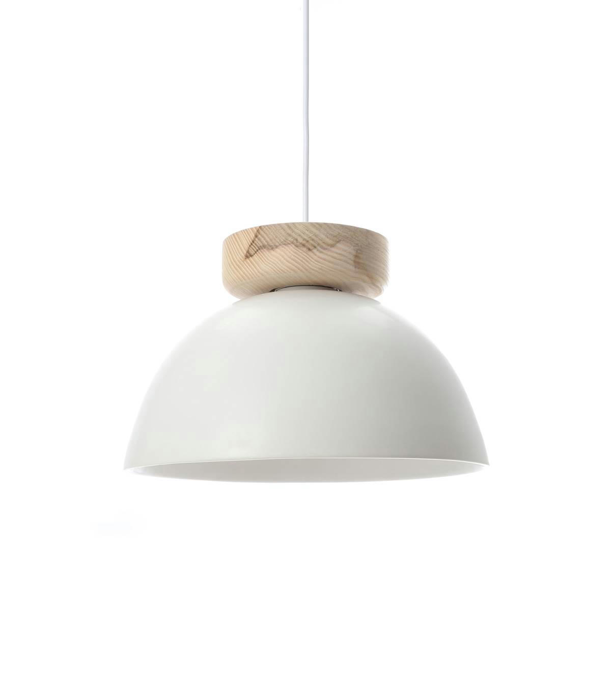 ALVINA - Suspension en céramique blanc d. 30 cm