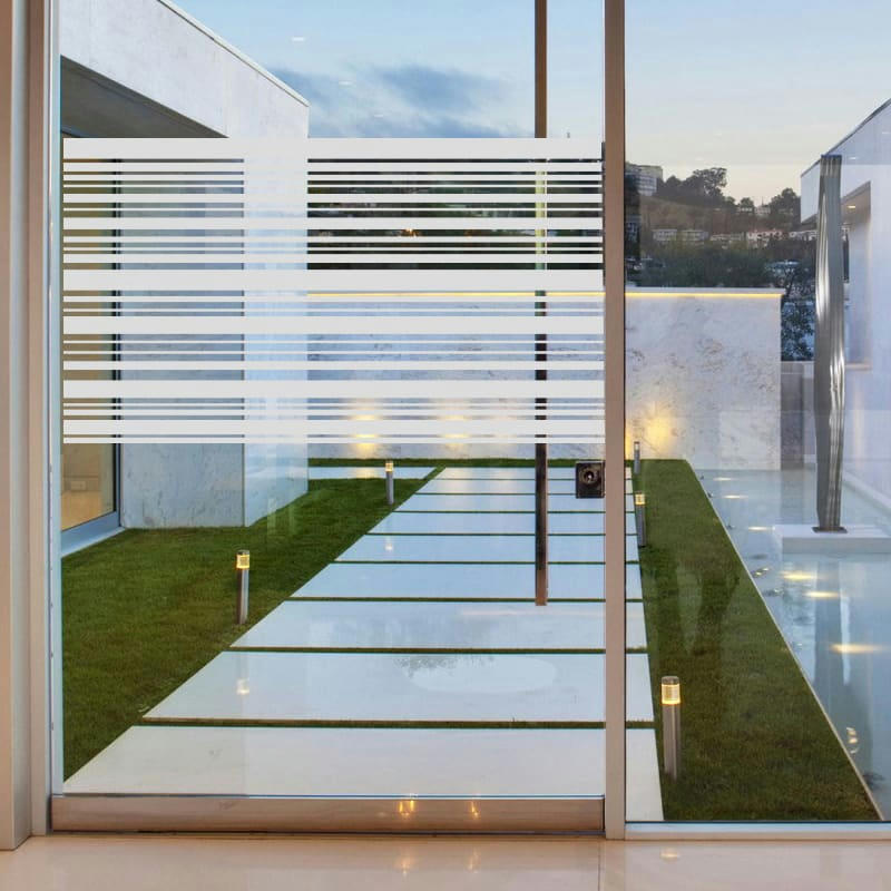 - Film Occultant lignes horizontales pour Vitre/Douche 55x100cm