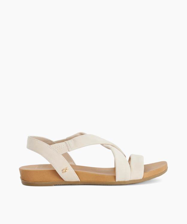 Landies Ecru - Wide Fit Casual Sandals
