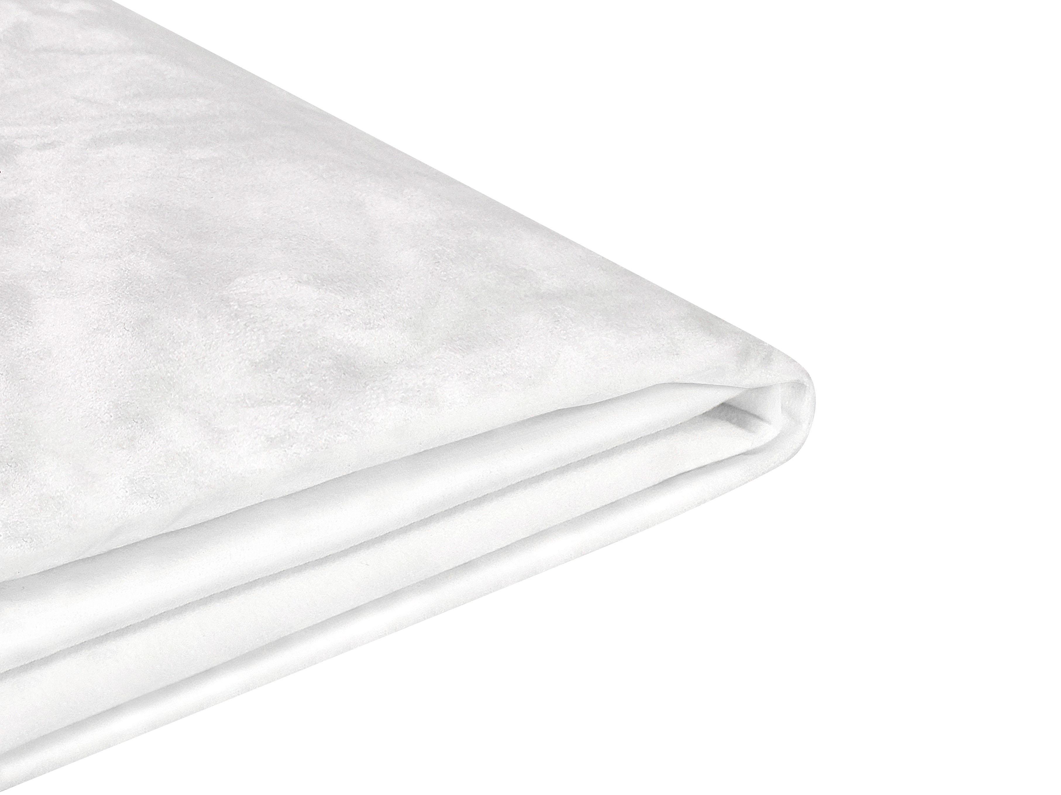 Bed Frame Cover Velvet FITOU 160 x 200 cm White