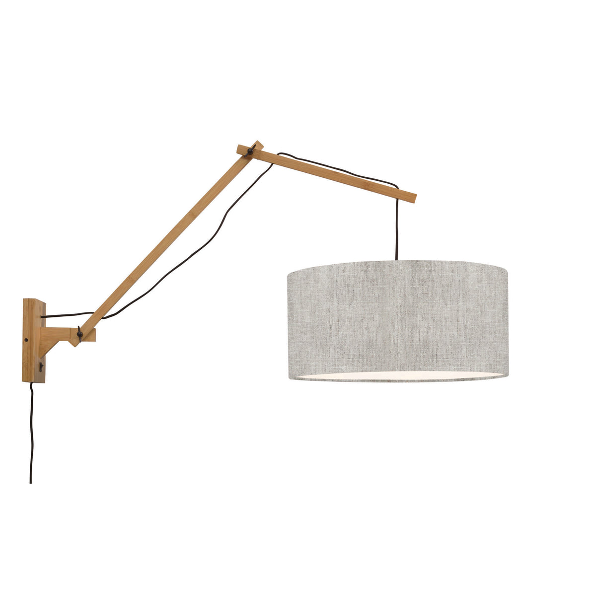 GOOD&MOJO wandlamp Andes - bruin - Ø47cm