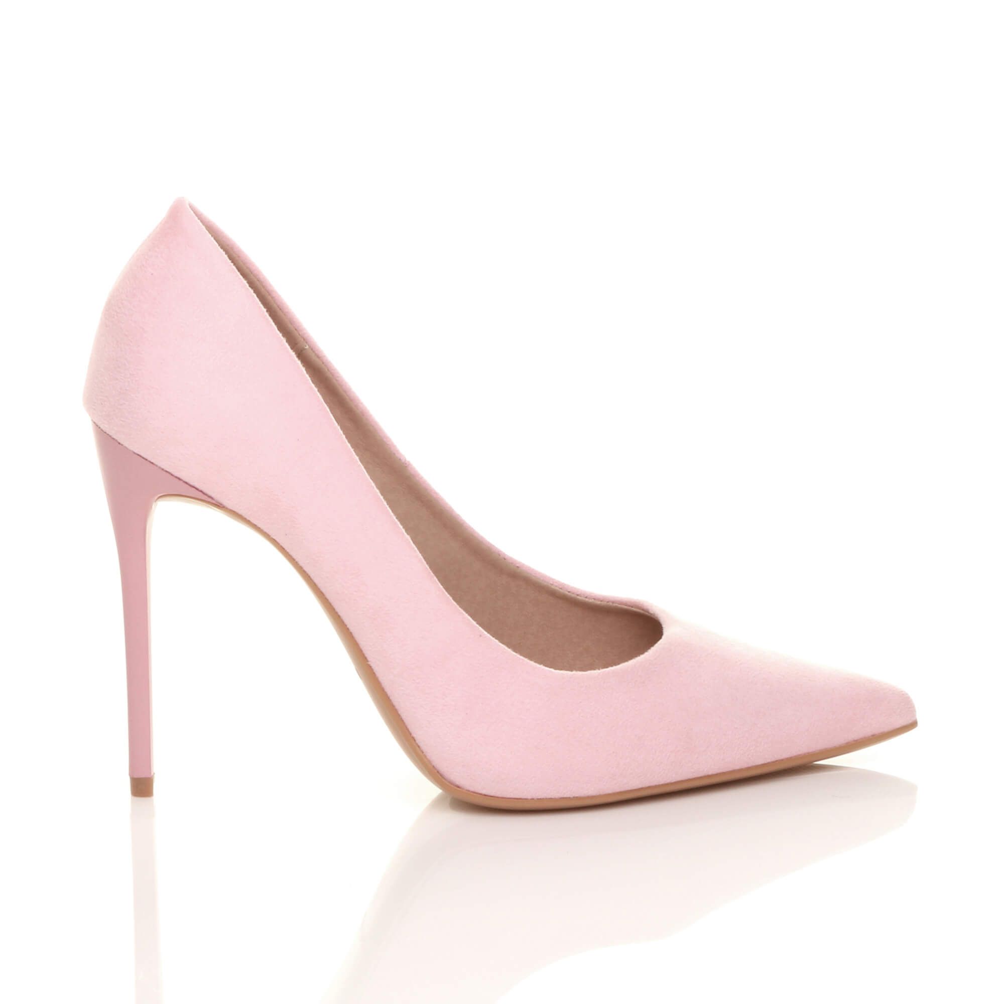 AJVANI High Stiletto Heel Pointed Toe Court Shoes
