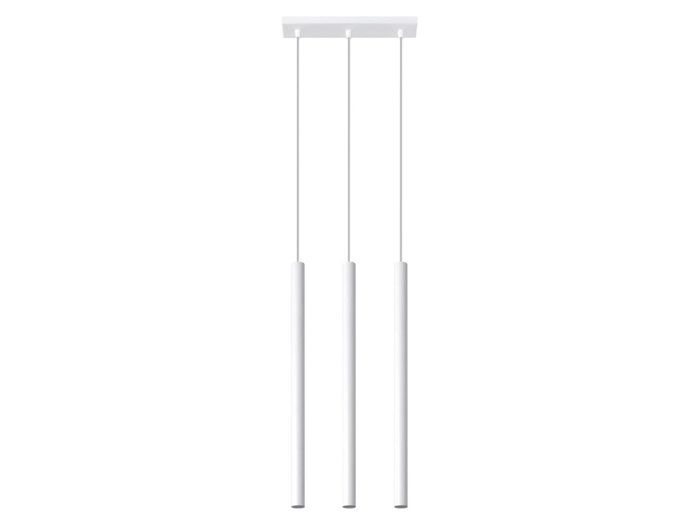 Lampa wisząca Pastelo 3-punktowa stalowa biała