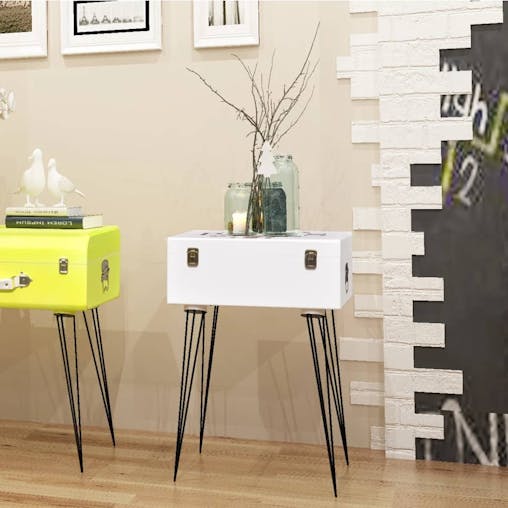NNEVL Bedside Cabinets 2 pcs 40x30x57 cm White