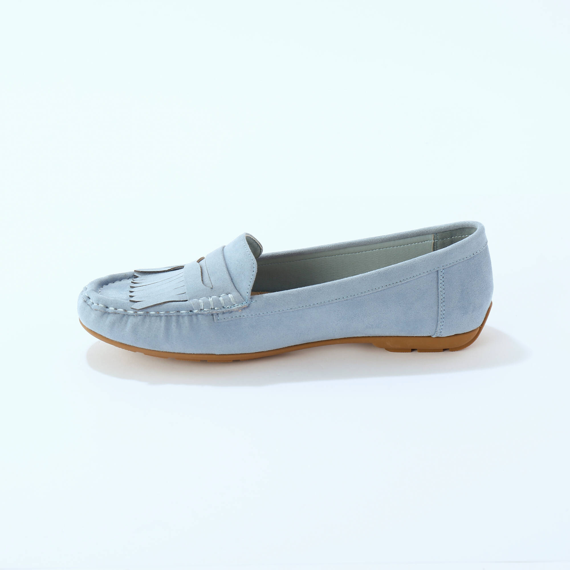 Mocassins souples textile microfibre