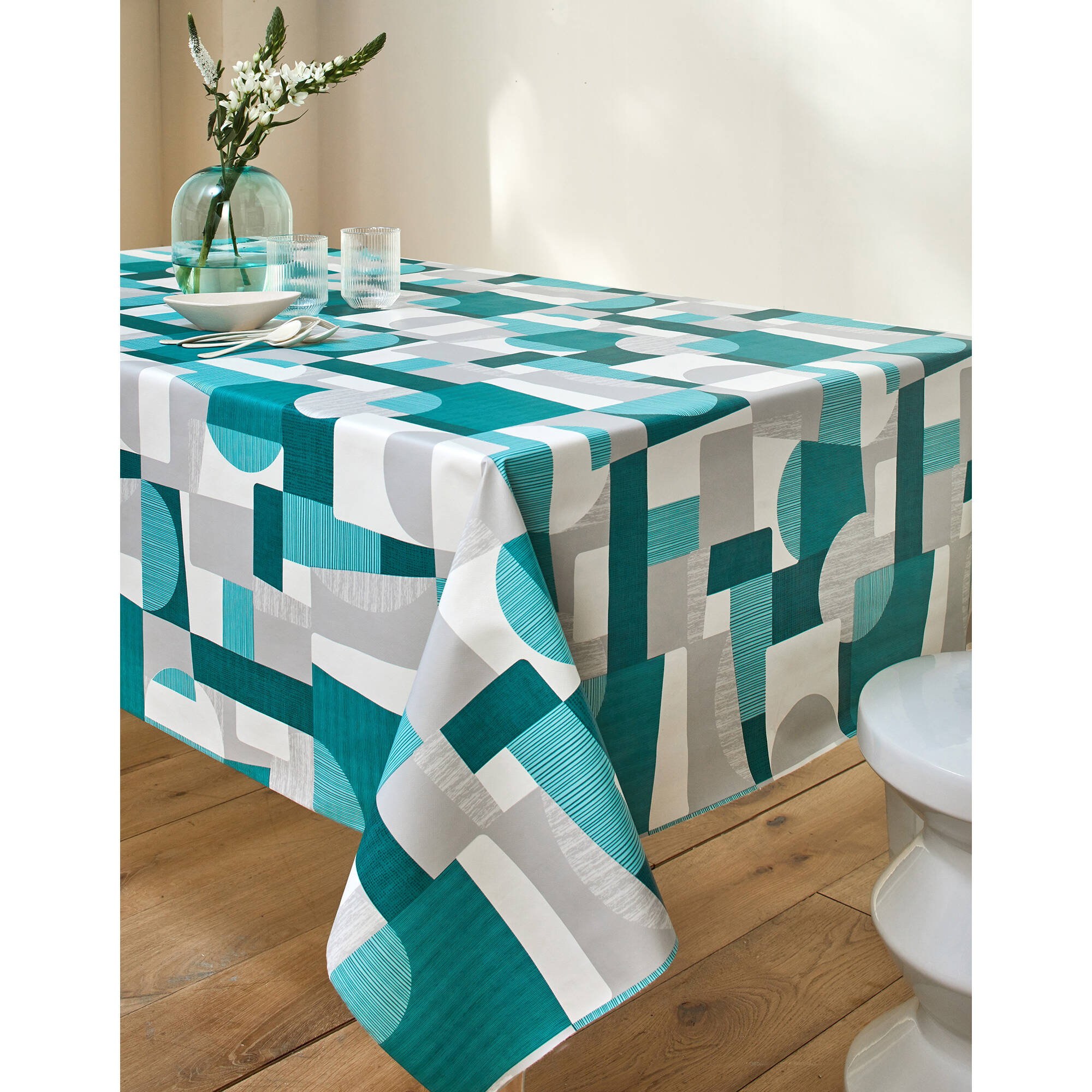 Nappe toile cirée imprimé Patch duo