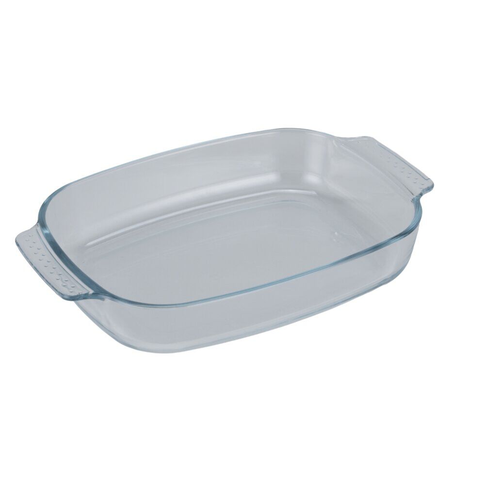 Plat à four rectangulaire x2 verre transparent 2L et 2,7L