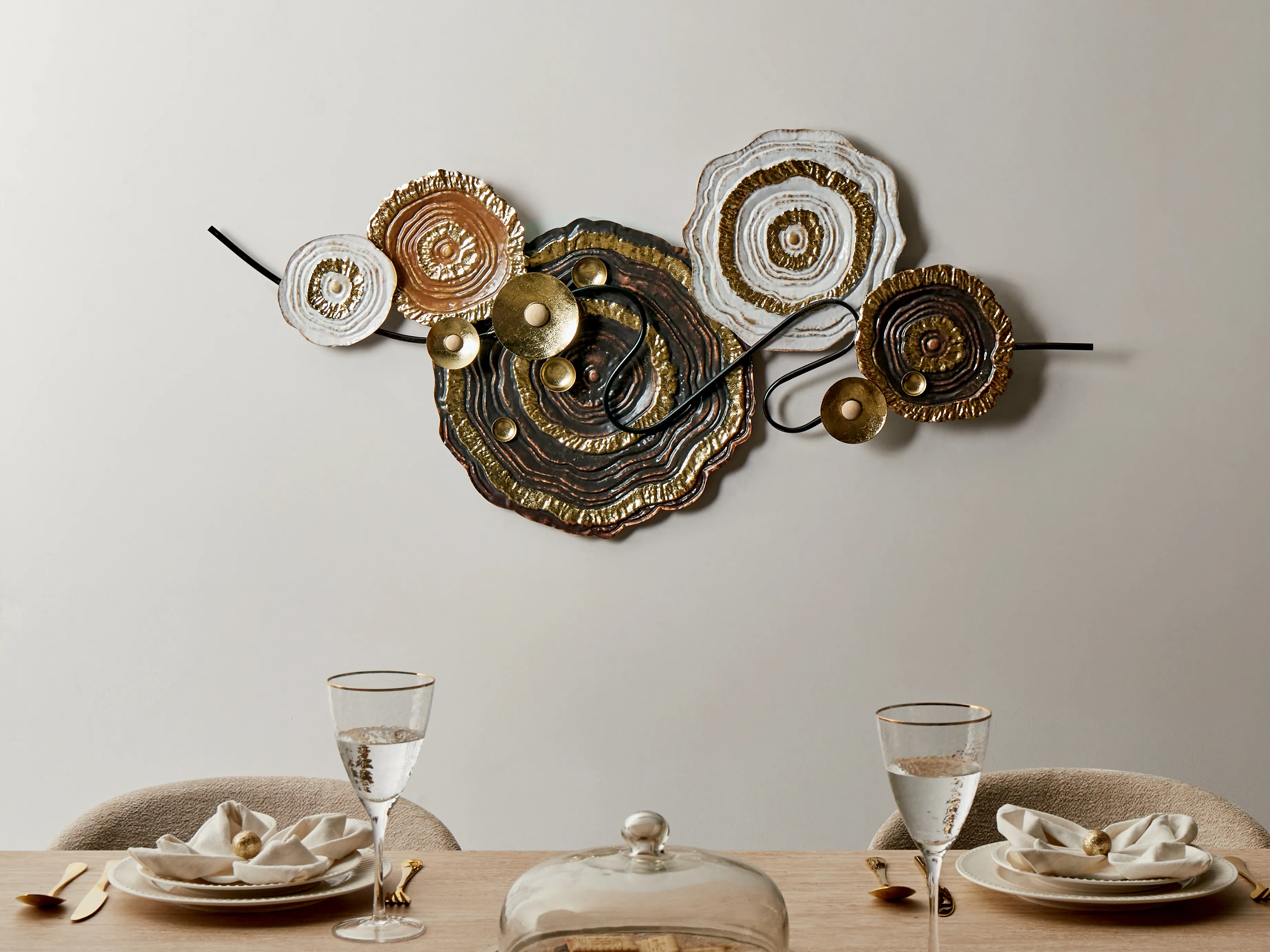 Wall Decor IRIDIUM Metal 55 cm Multicolour