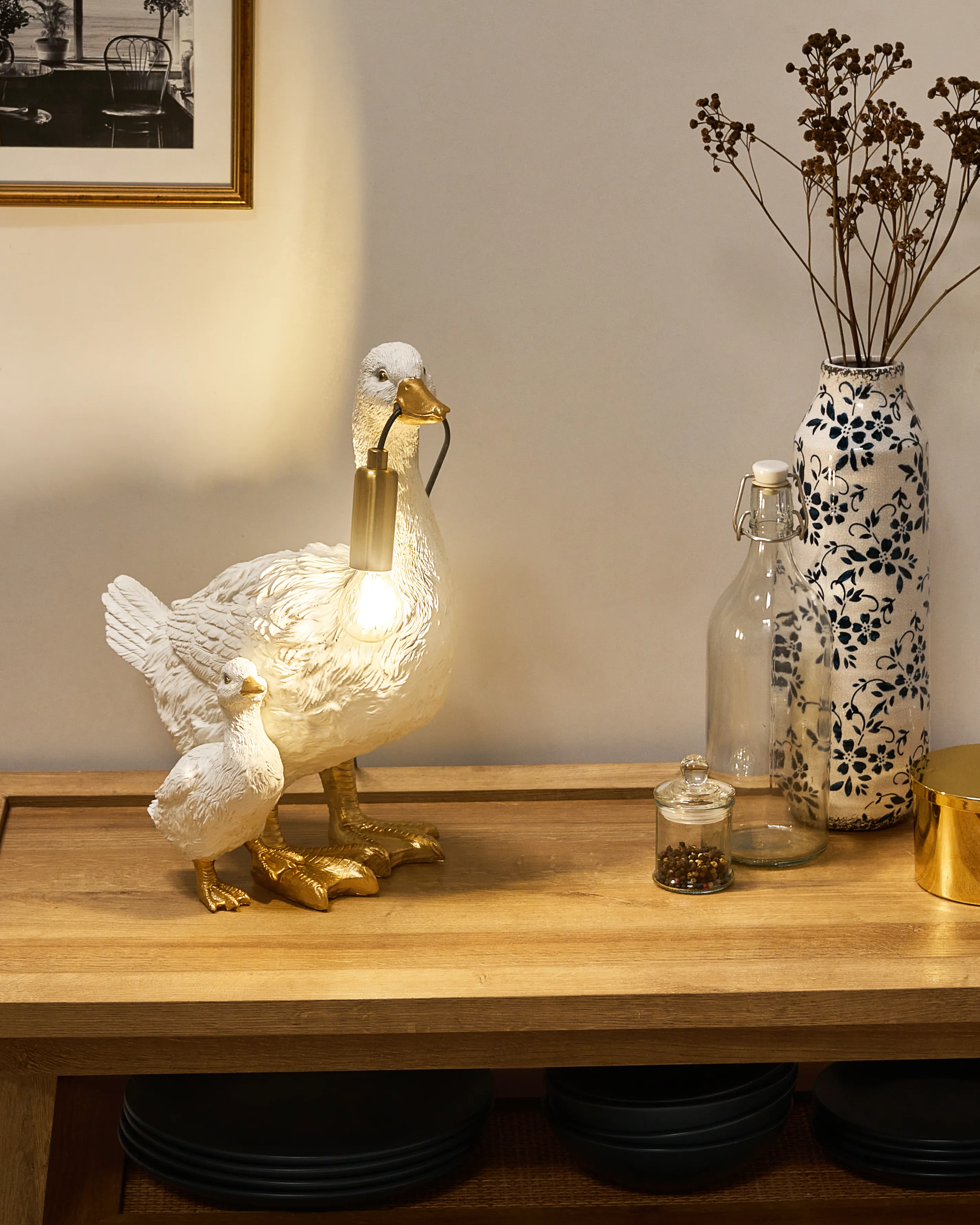 Table Lamp Duck DAFFY White