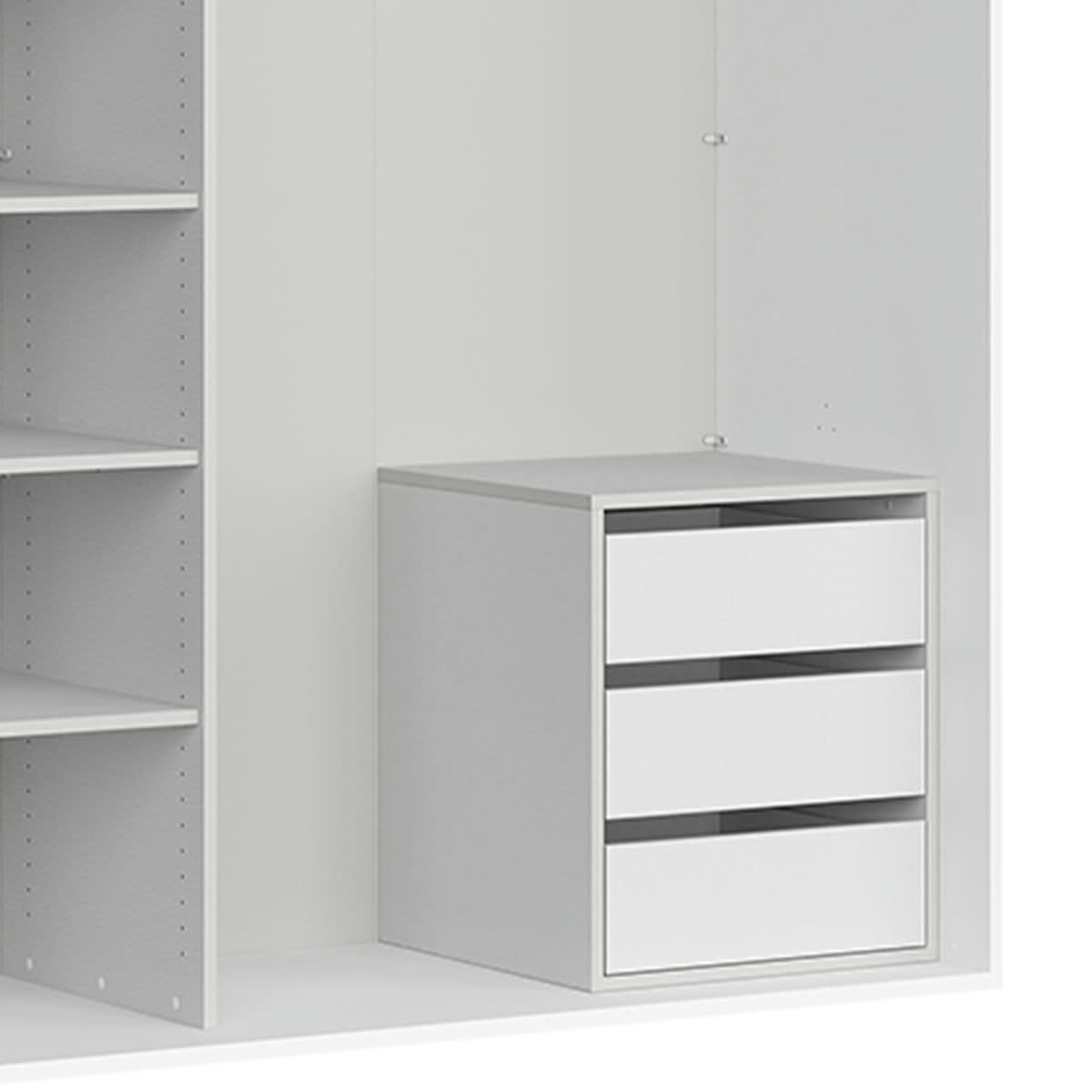 - Dressing L170 x H240 cm stratifiés blanc