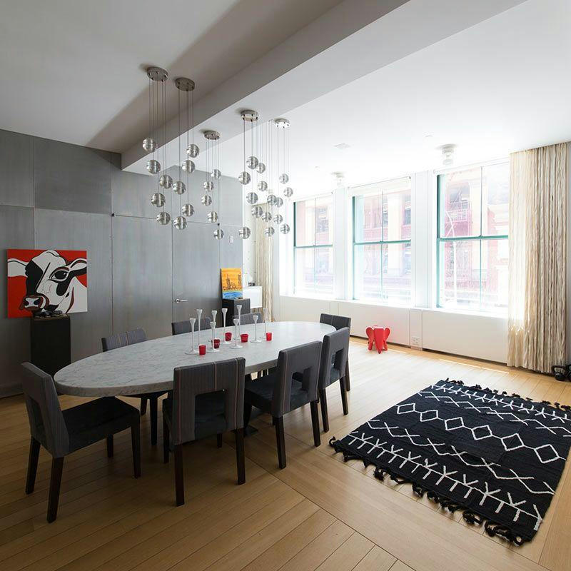 BLACK&WHITE - Tapis ethnique design en coton noir 140x200