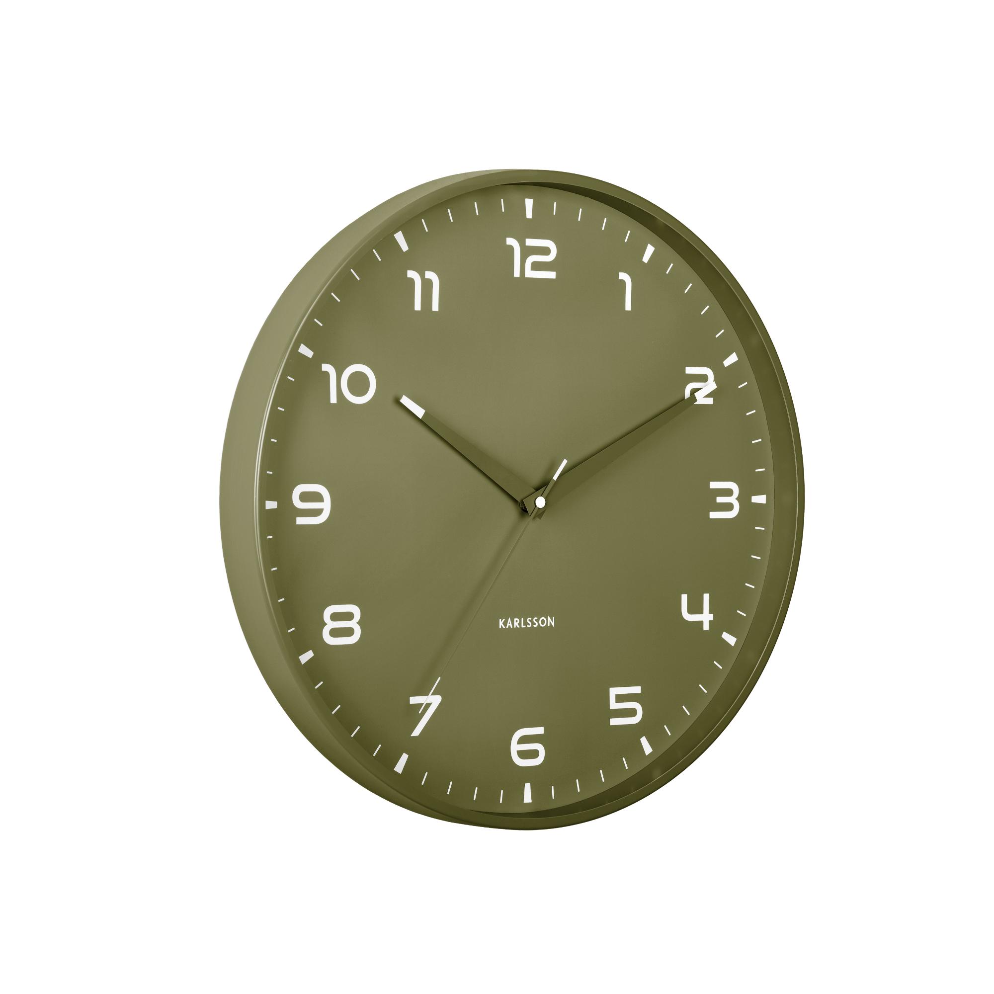 Karlsson wandklok Orgullo - groen - Ø40cm