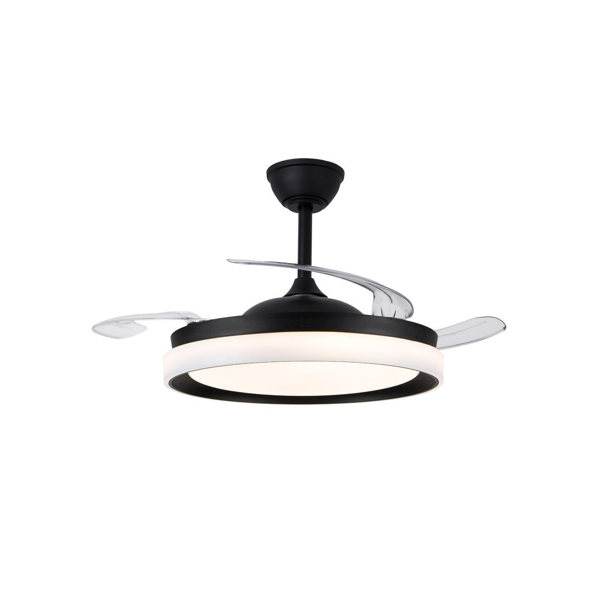 CristalRecord plafondventilator Brisa - 3 lichts - 106 x 44  cm - zwart