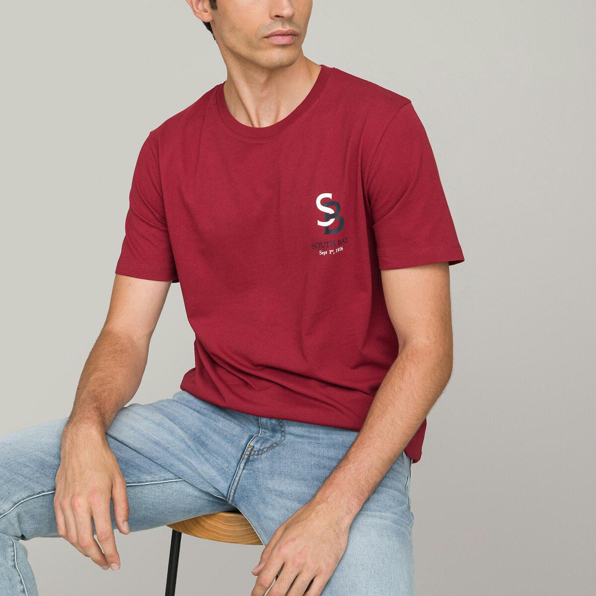 T-shirt col rond manches courtes