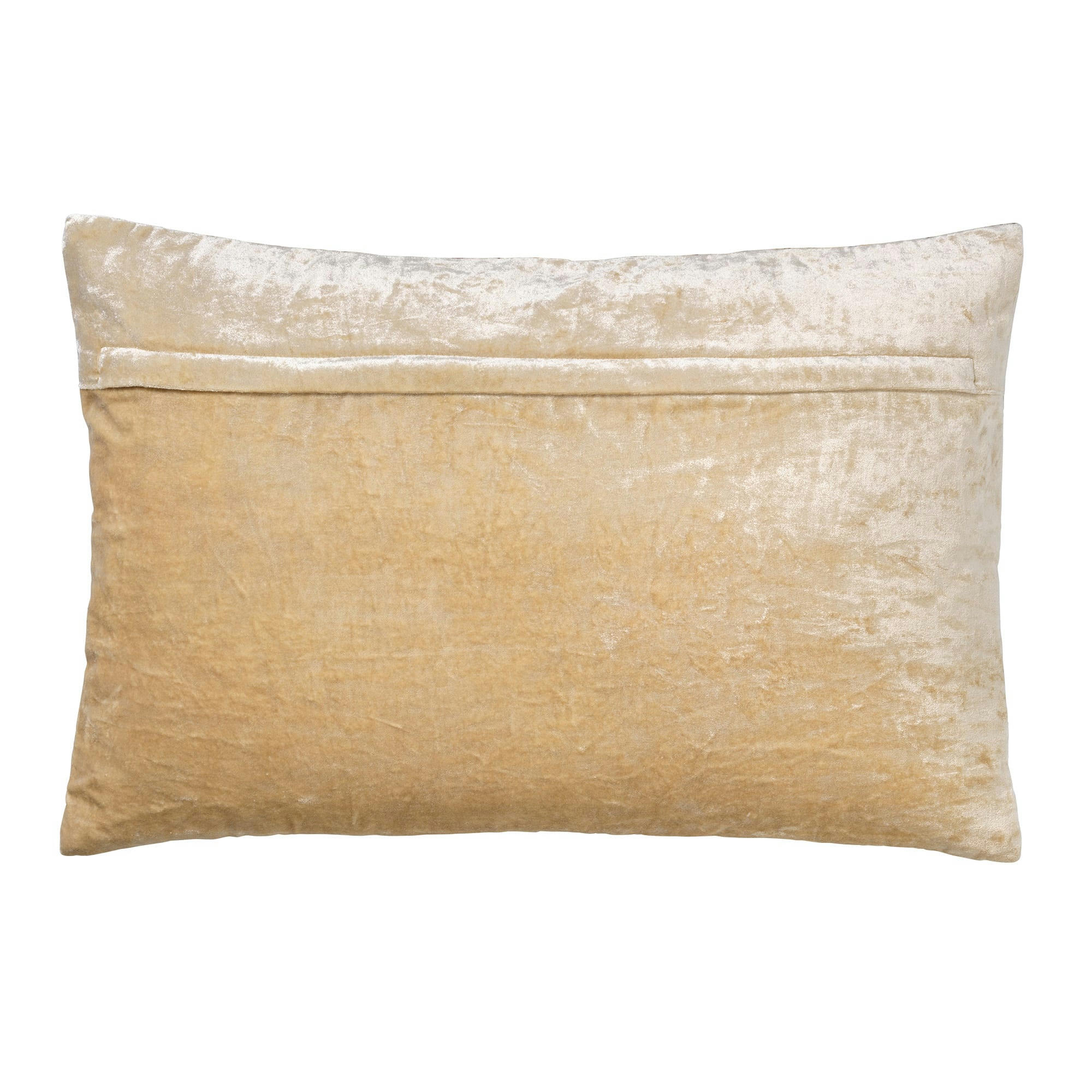- Coussin beige en velours 40x60 cm avec motif