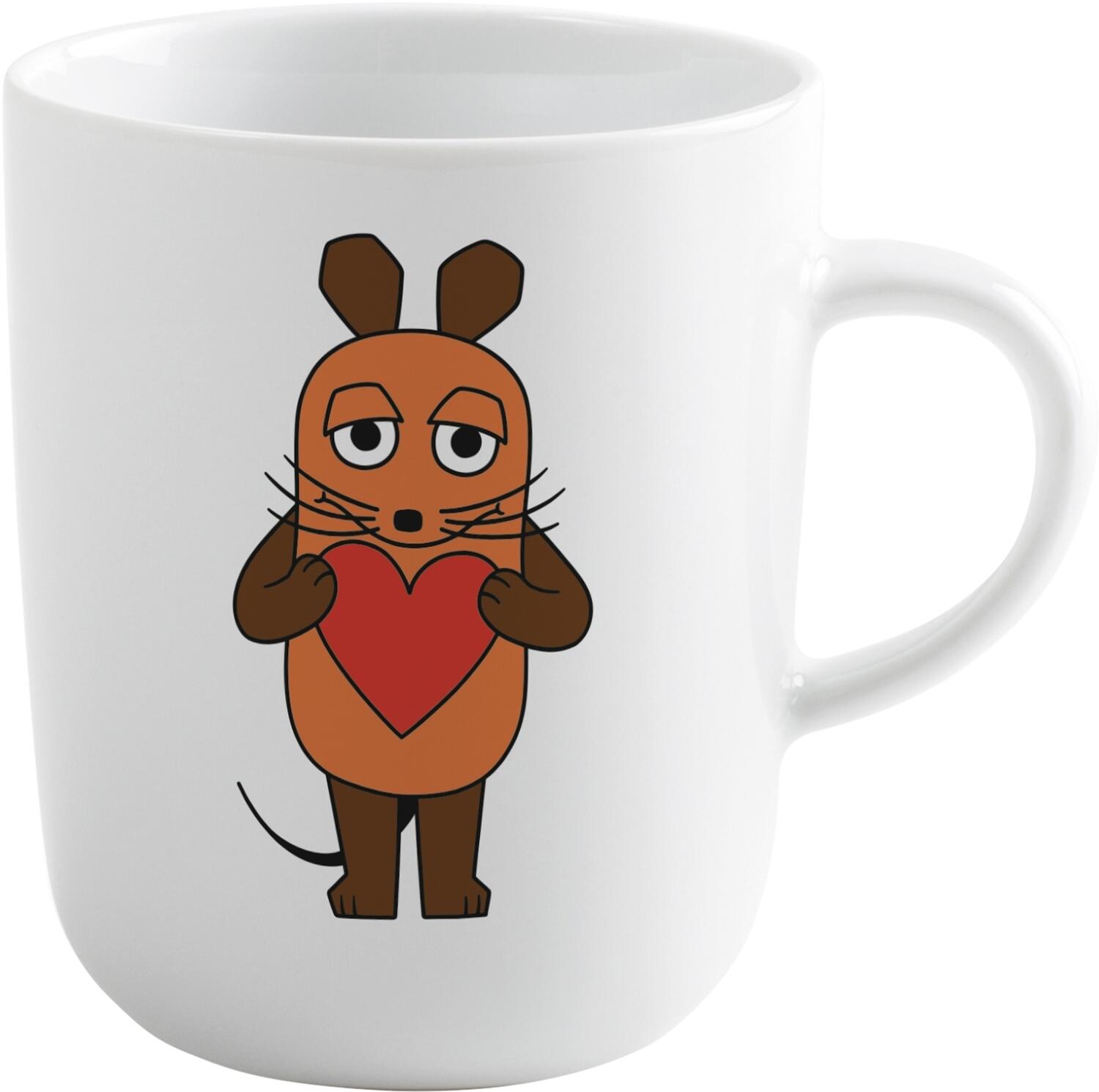 Kahla DieMaus Becher 0,35 l Herz Maus
