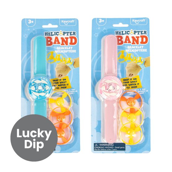 Assorted Helicopter Slap Band Bracelet