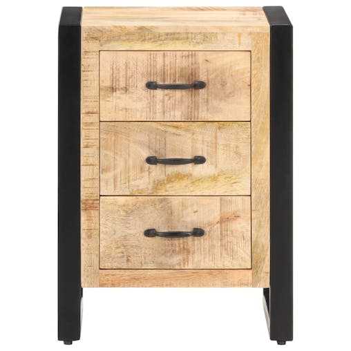 NNEVL Bedside Cabinet 40x35x55 cm Solid Mango Wood