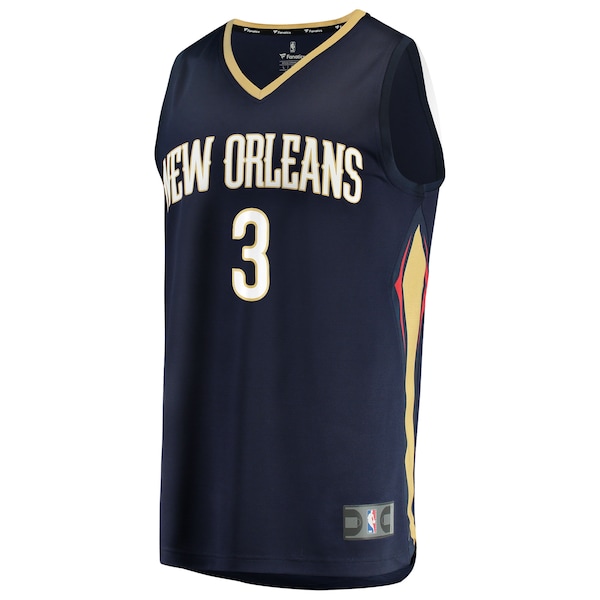 Jordan Poole New Orleans Pelicans  Youth Fast Break Replica Jersey - Navy - Icon Edition