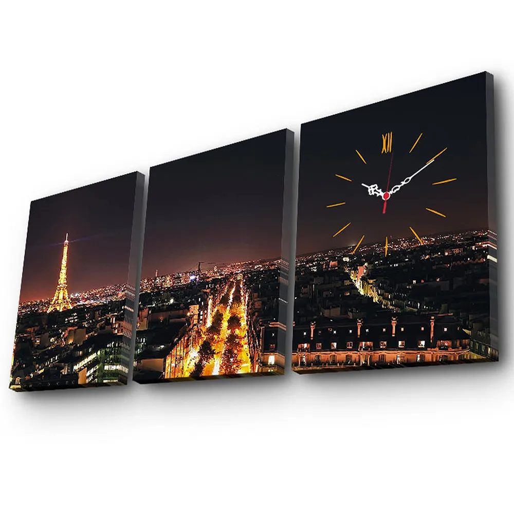 Wellhome Paris Style wall clock 3 pieces
