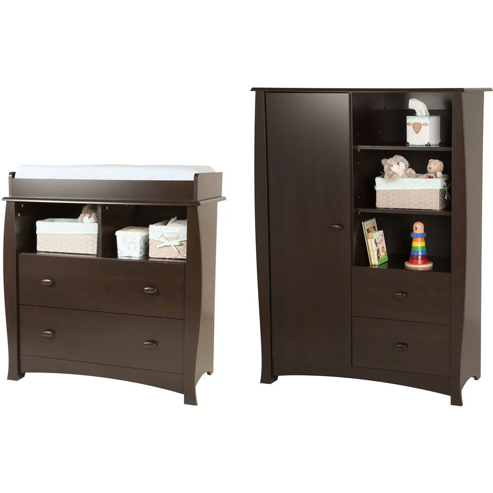 Beehive Changing Table with Removable Changing Station and Armoire