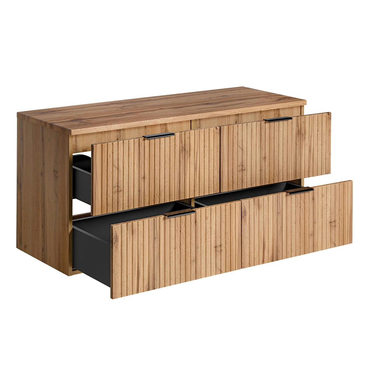 - Meuble sous-vasque 120cm plan de toilette naturel