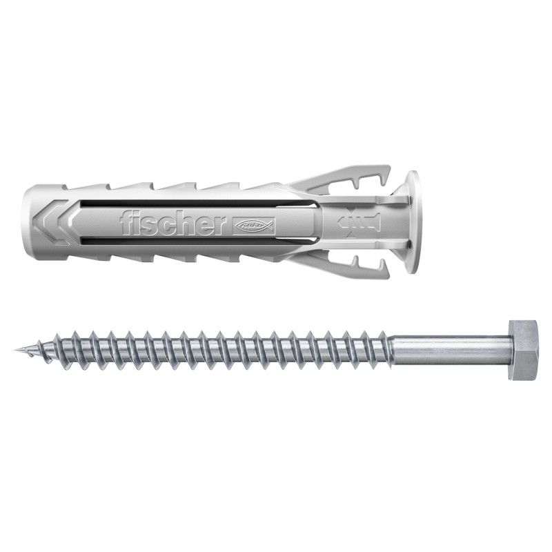 Cheville à expansion SX Plus Ø 10 x 50 mm avec vis 5 pièces FISCHER