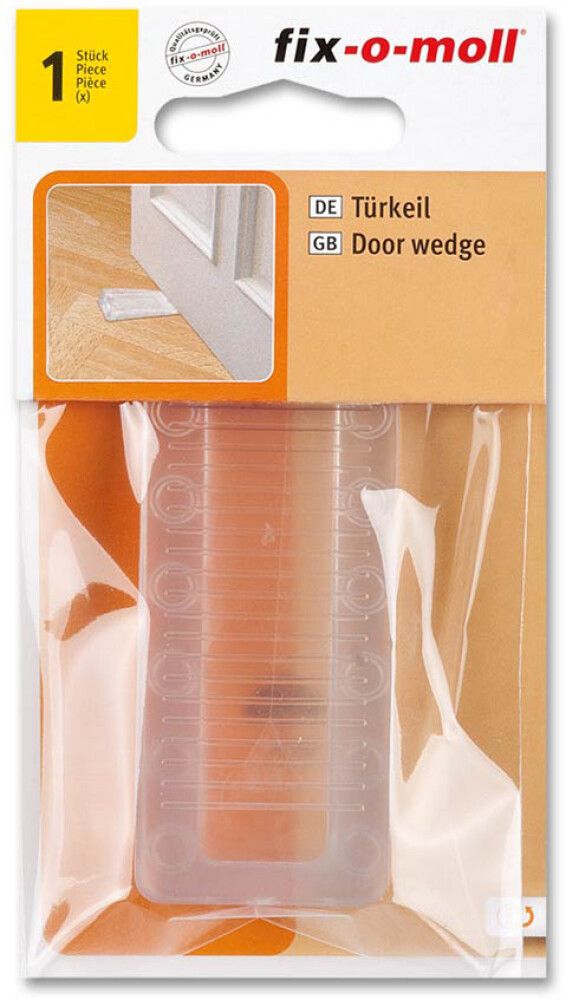 DØRSTOPPER FIX-O-MOLL 40 MM TRANSPARENT
