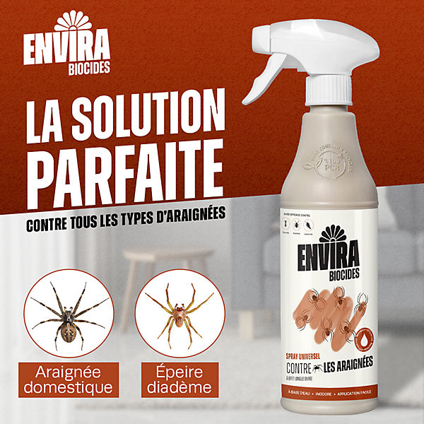 Envira Spray Anti-Araignees - Protection Rapide et Efficace 500ML