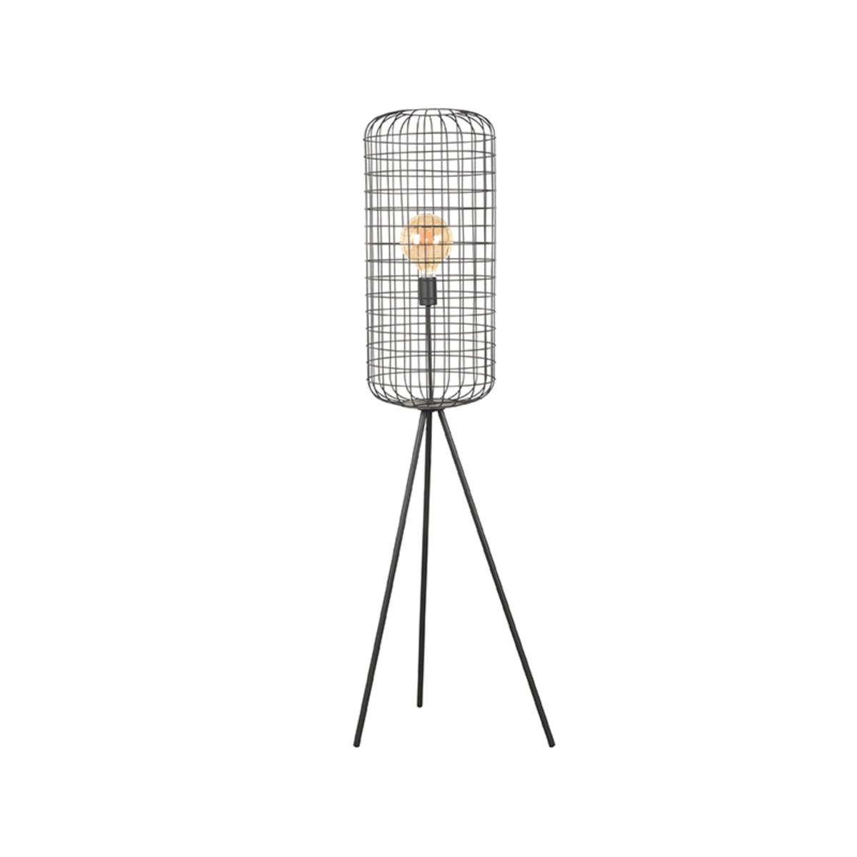 LABEL51 Vloerlamp Solido - Zwart Metaal - 31x31x146cm