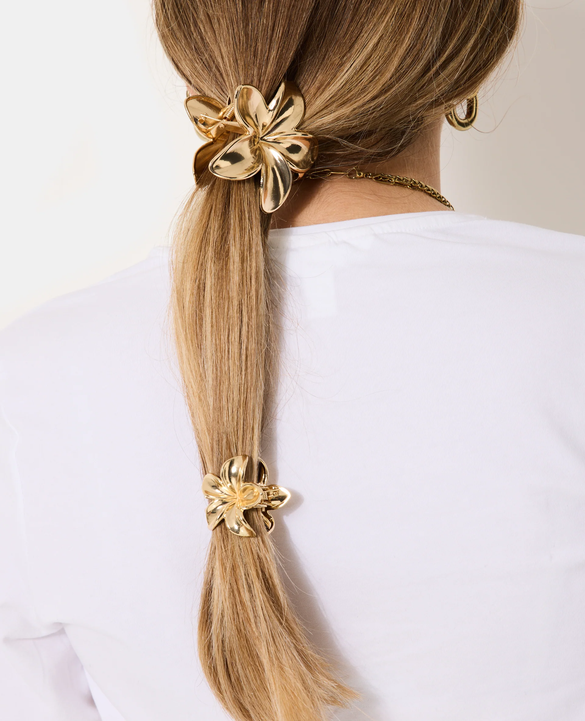 Lot de 3 pinces Fleur de tiaré