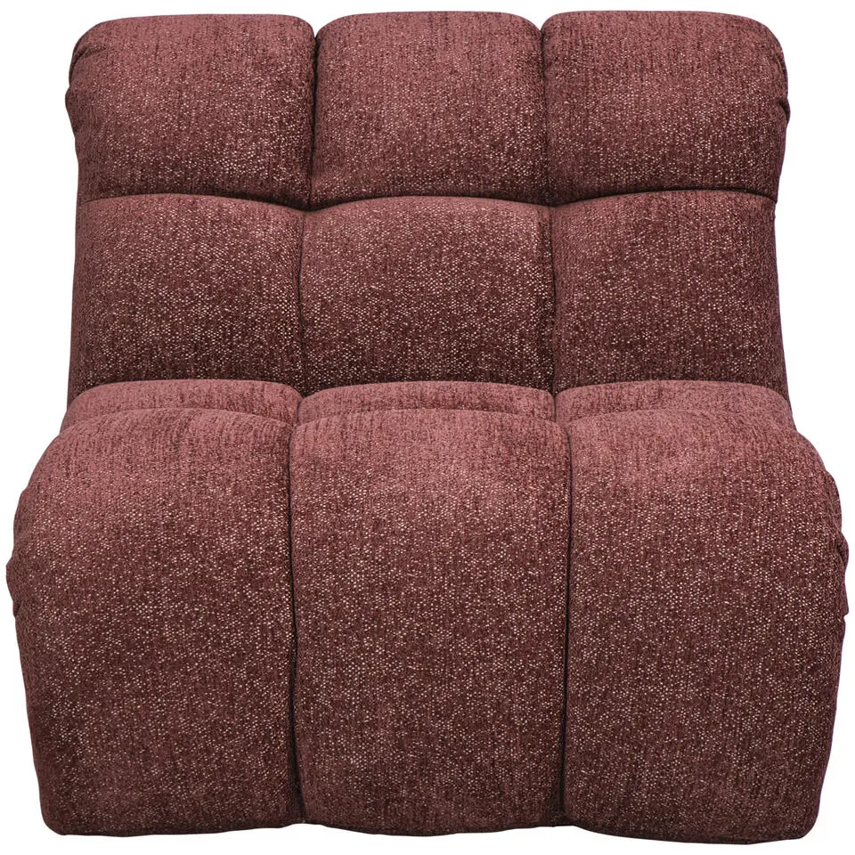 Draaifauteuil Beau - stof Raven - wijnrood