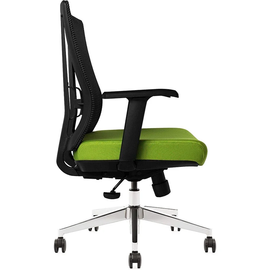 Bitchair Ergonomic Mesh Office Chair in green with Seat Slide