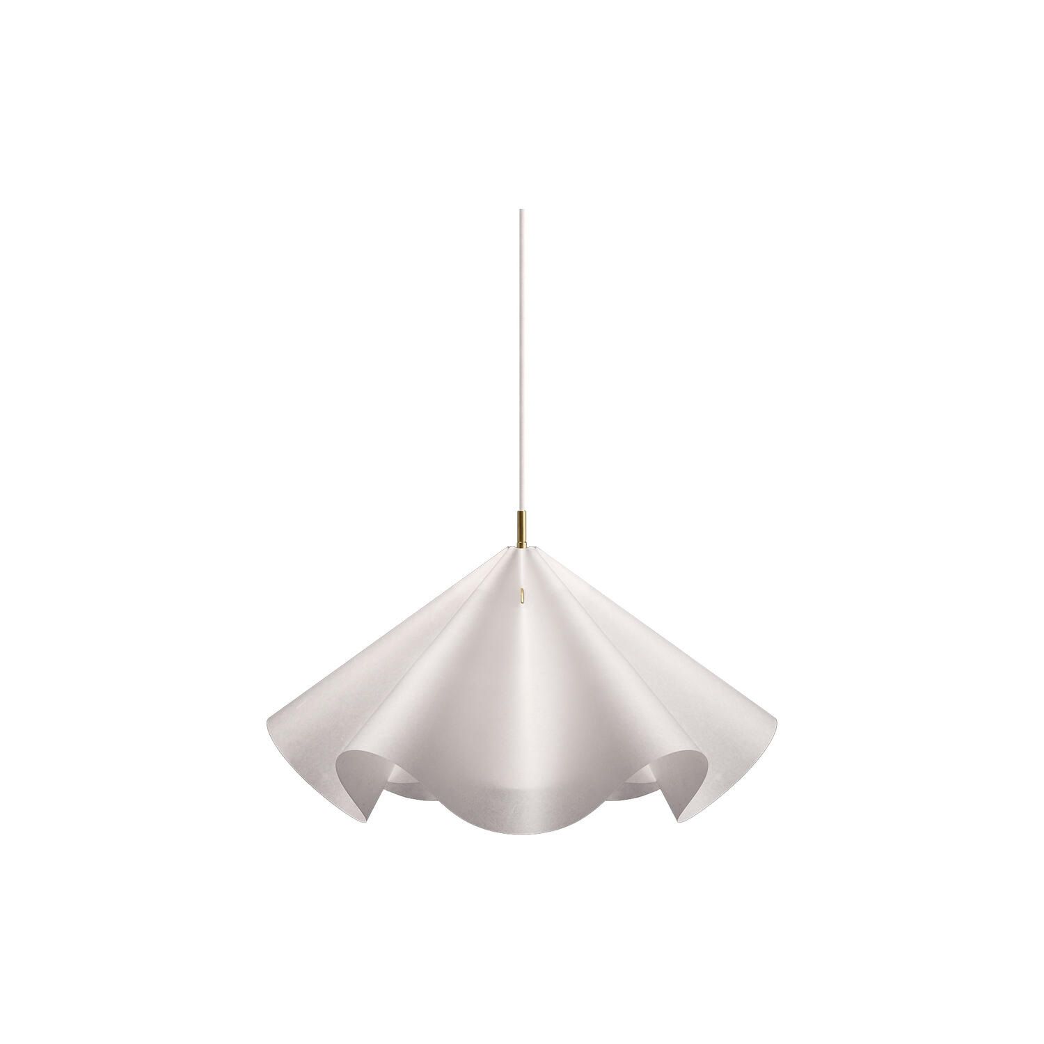 Sinuate Pendant, brass