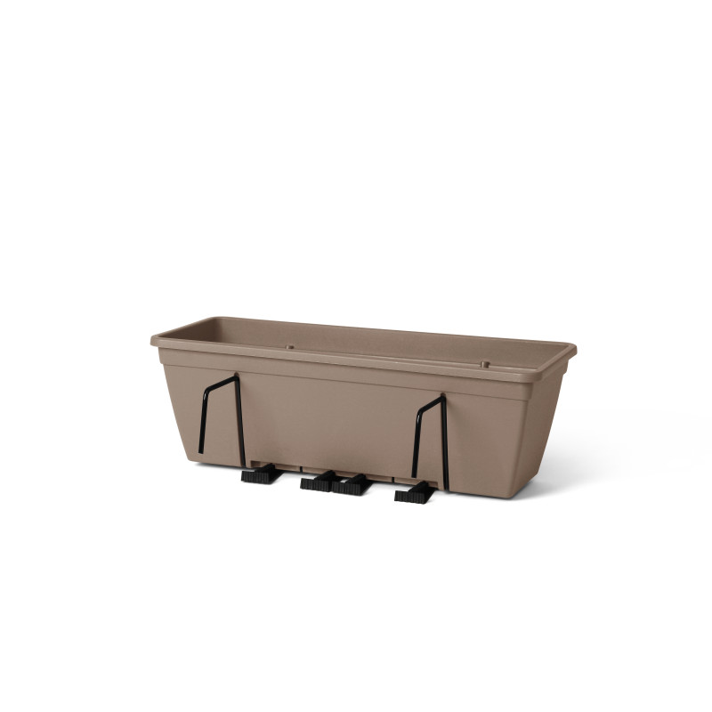 Balconnière pour balustrade Smart tortora 50 x 18 x 16 cm
