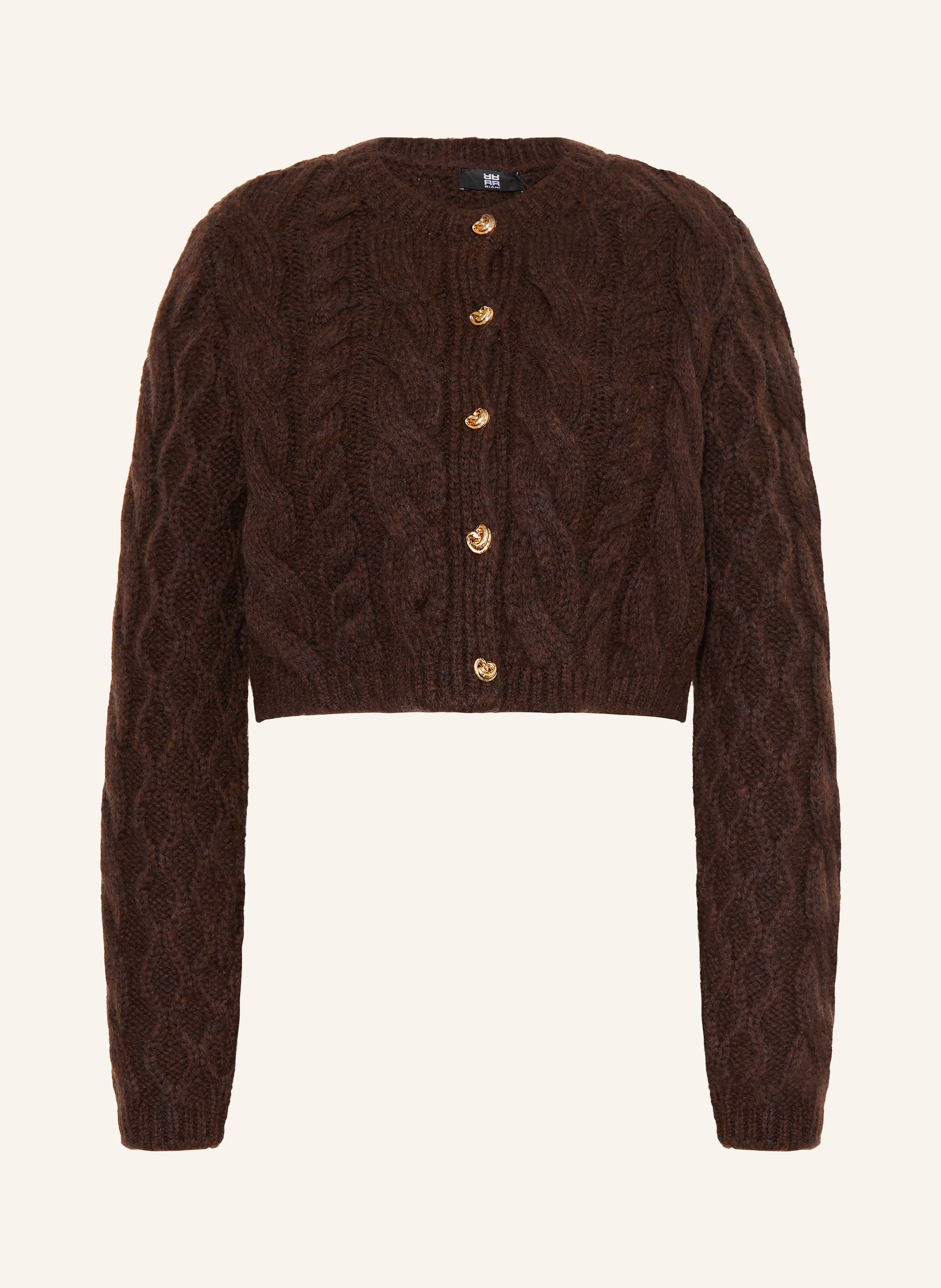 RIANI Cropped-Strickjacke mit Merinowolle