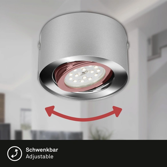 LED-Aufbauleuchte »TUBE«, ∅: 9 cm, Höhe: 5 cm, 5 W