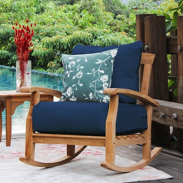 Cambridge Casual Leon Teak Patio Rocking Chair