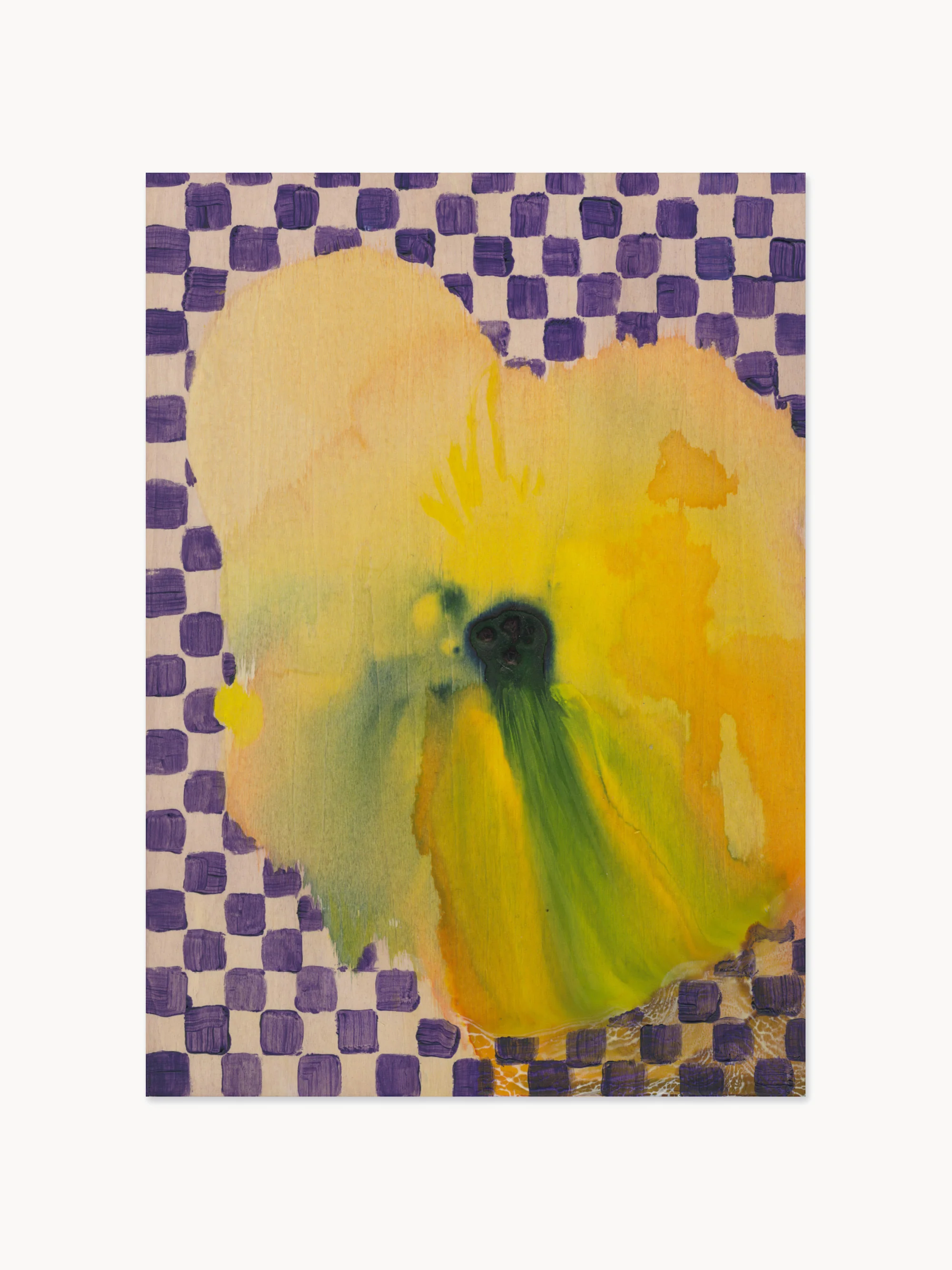 Digitaldruck Flower With Checks 02
