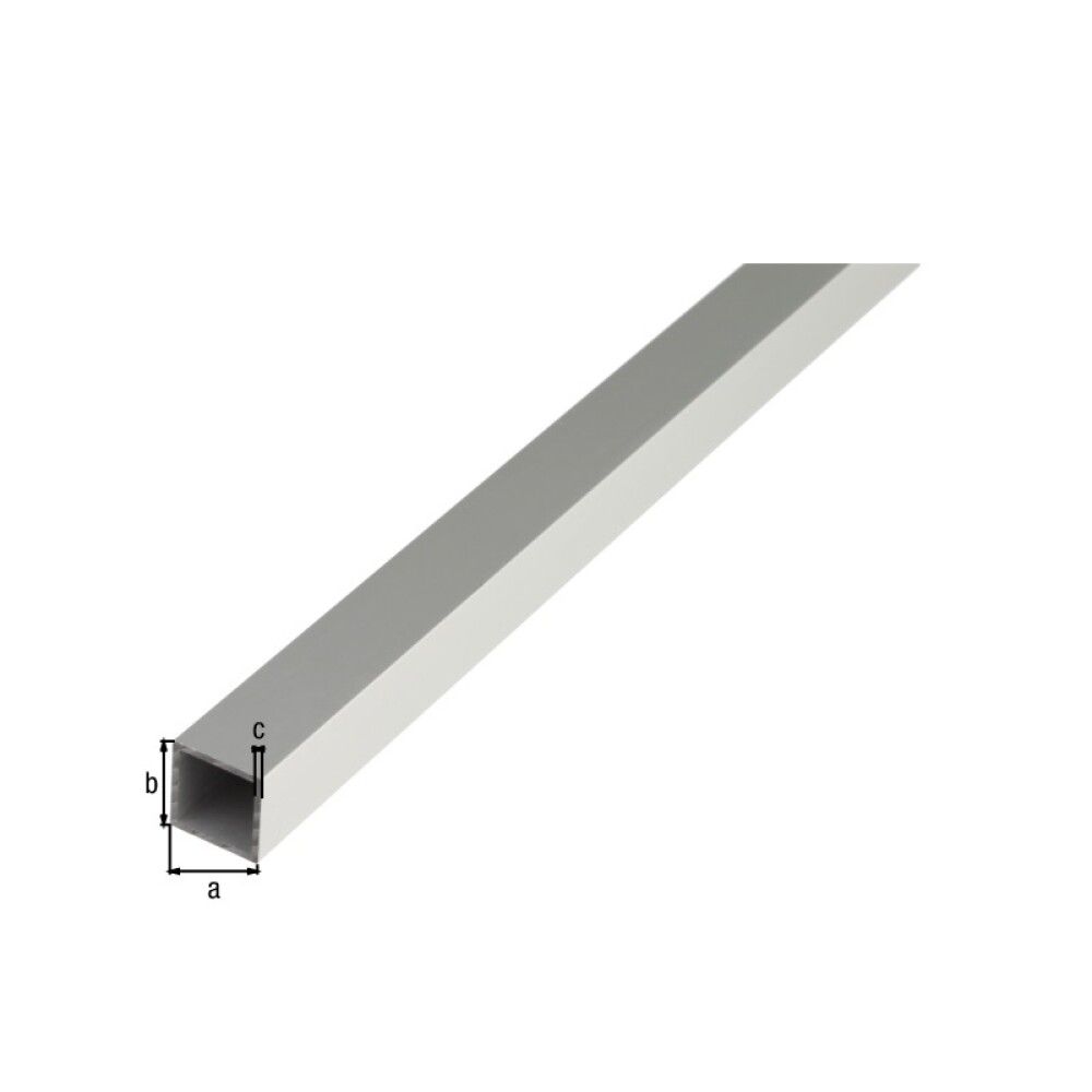FIRKANTRØR GAH ALBERTS ALUMINIUM 2000X15X15MM