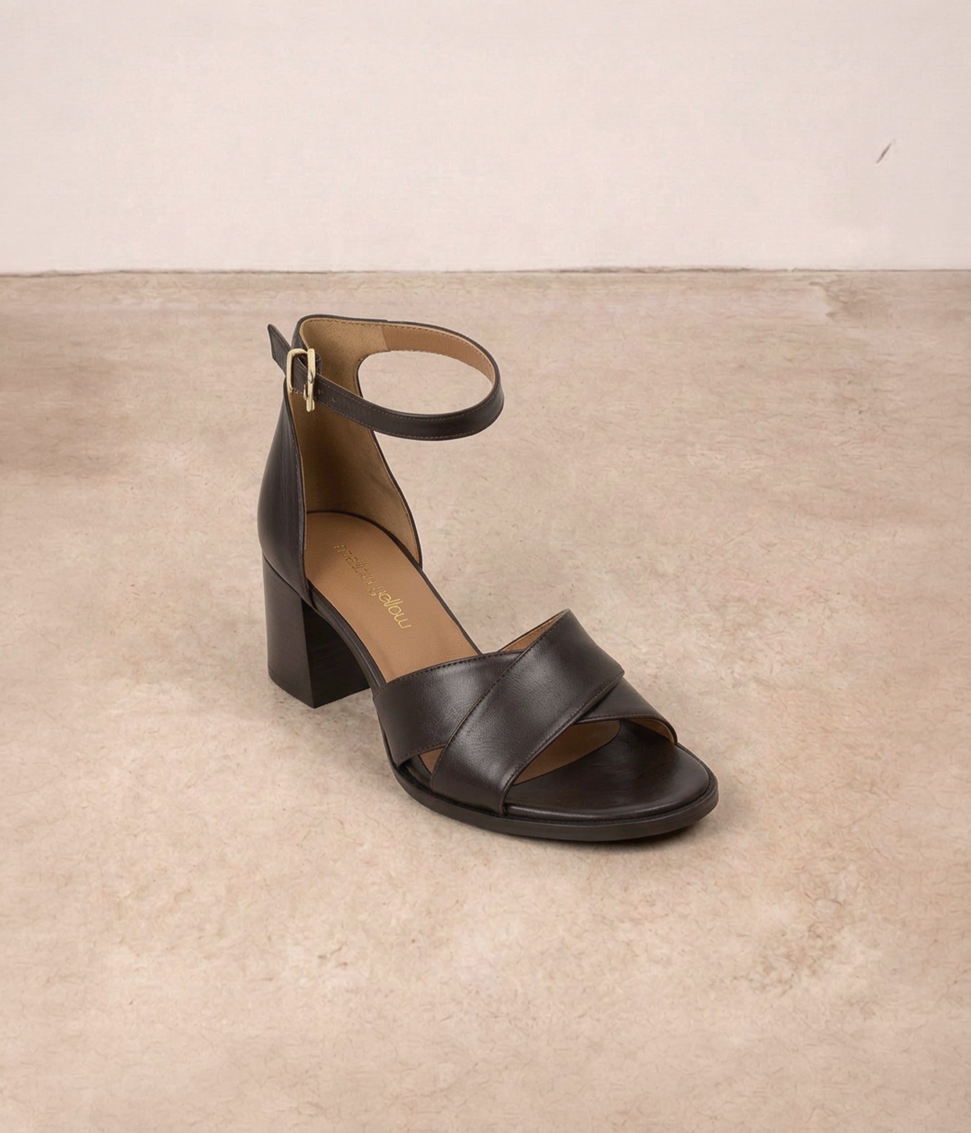 Sandales en cuir chocolat Toscane
