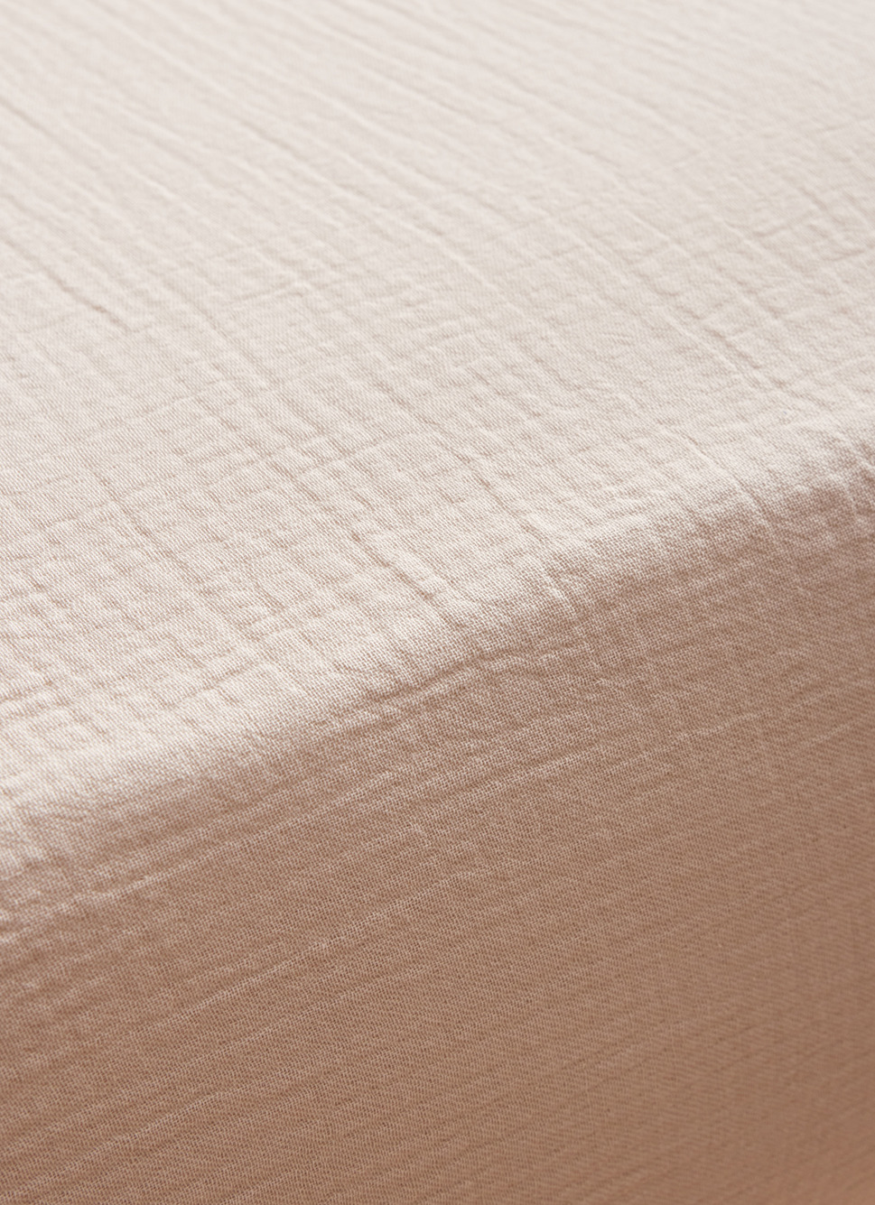 DRAP HOUSSE EN DOUBLE GAZE SABLE