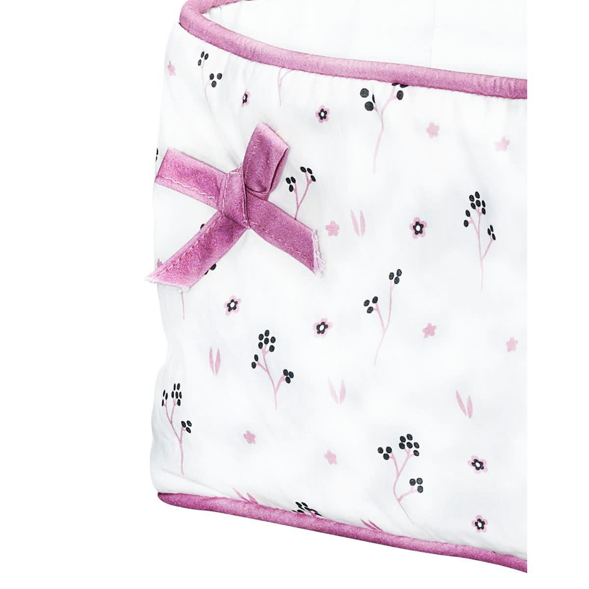 CHAPAILLETTES - Paniere tissu en coton blanc