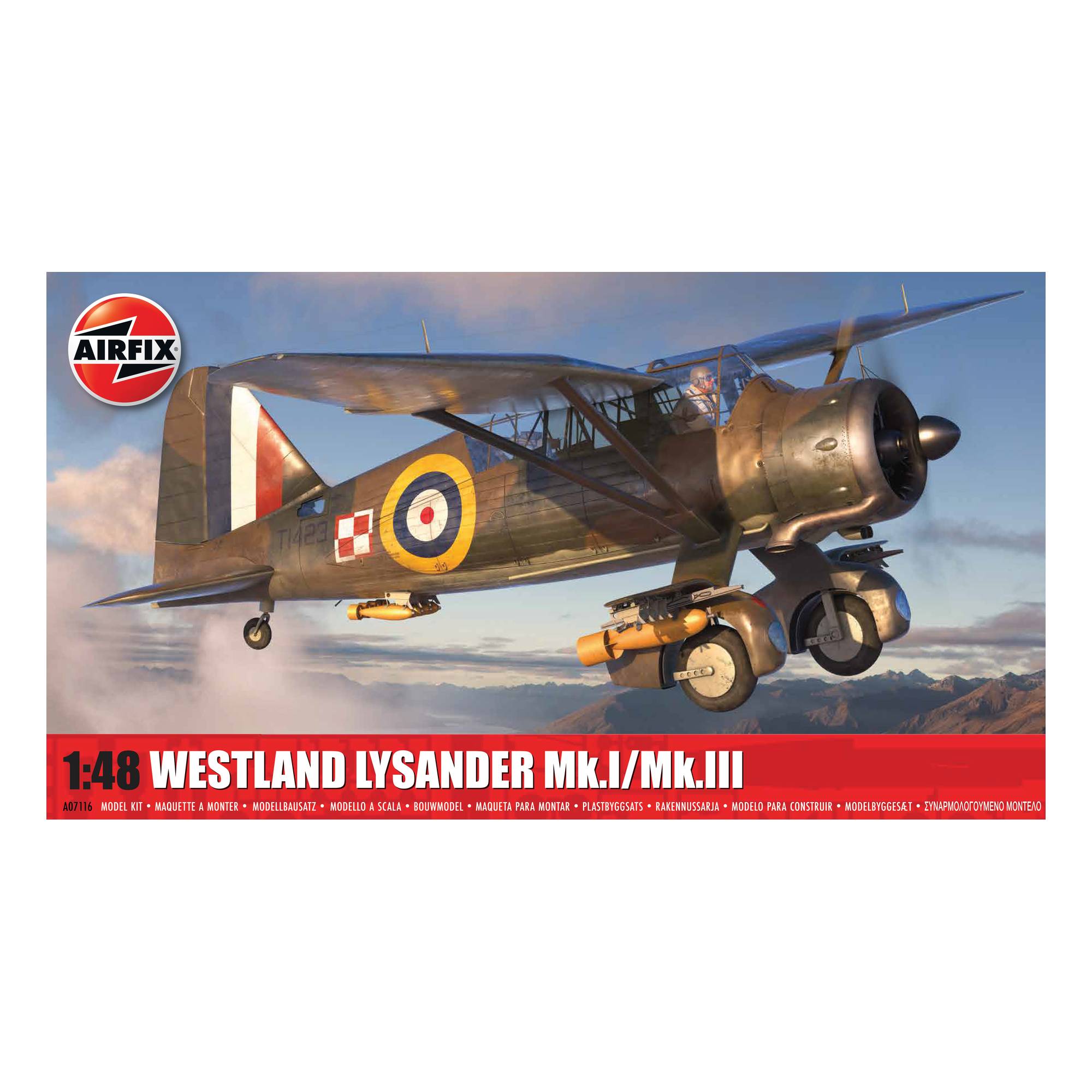 Airfix Westland Lysander Mk.III Model Kit 1:48