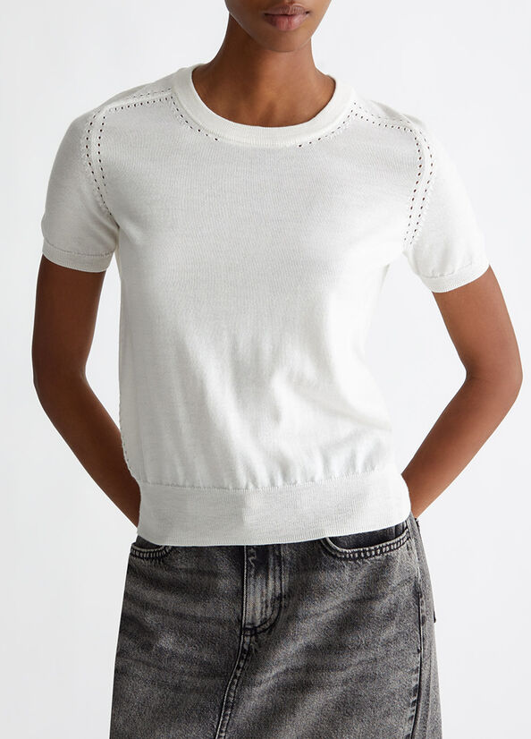T-shirt in maglia di lana