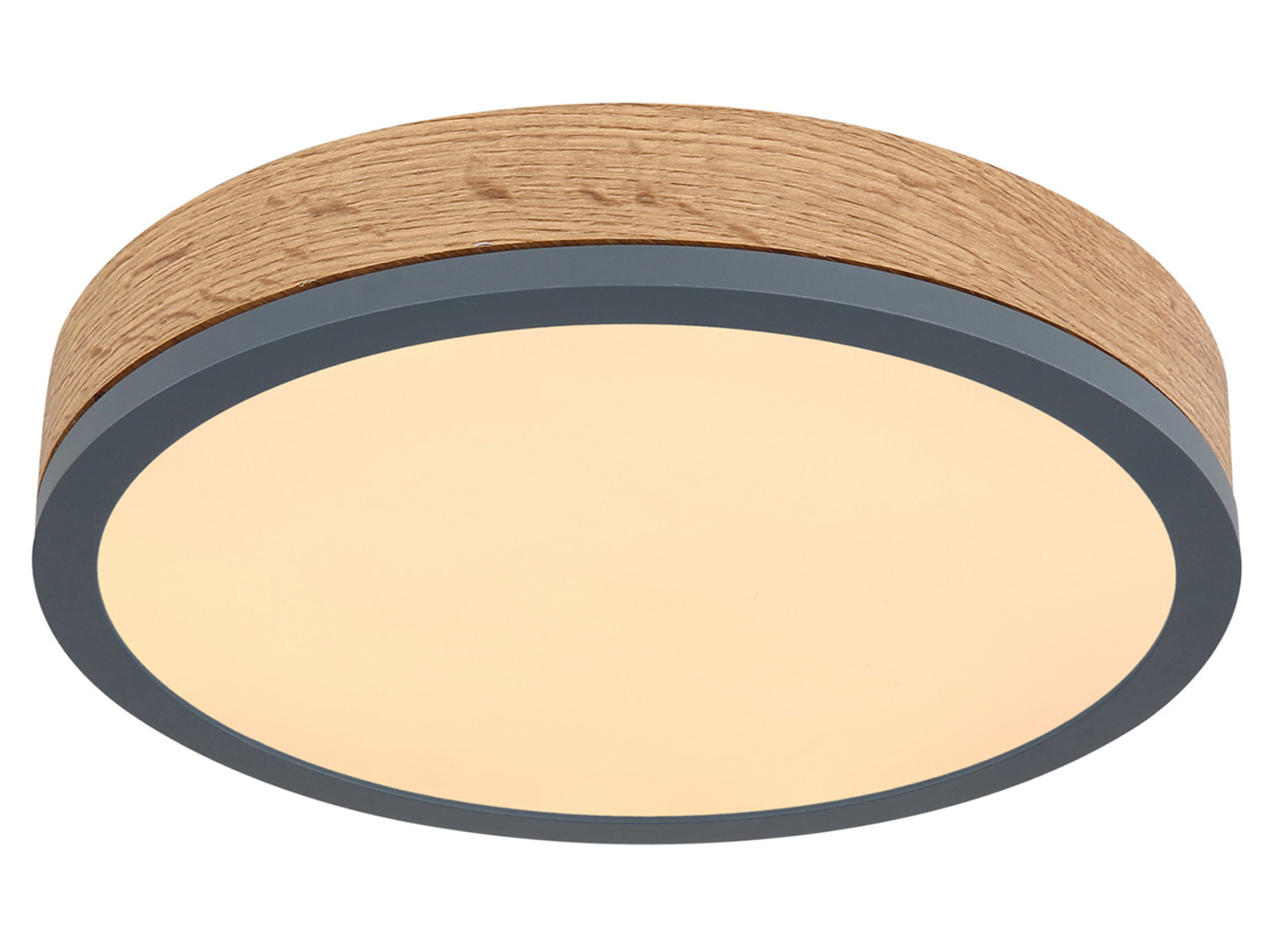 Plafon Doro LED 30 cm metalowy brązowy